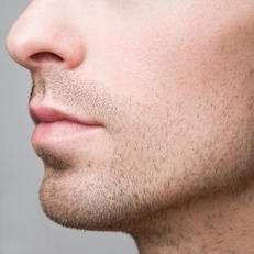 profile of attractive man's face