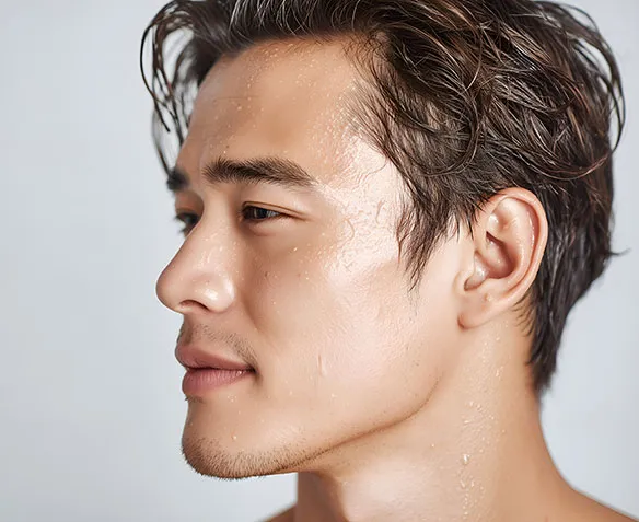 Portrait of handsome asian man