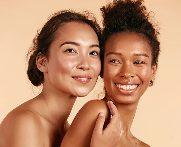 two young women smiling