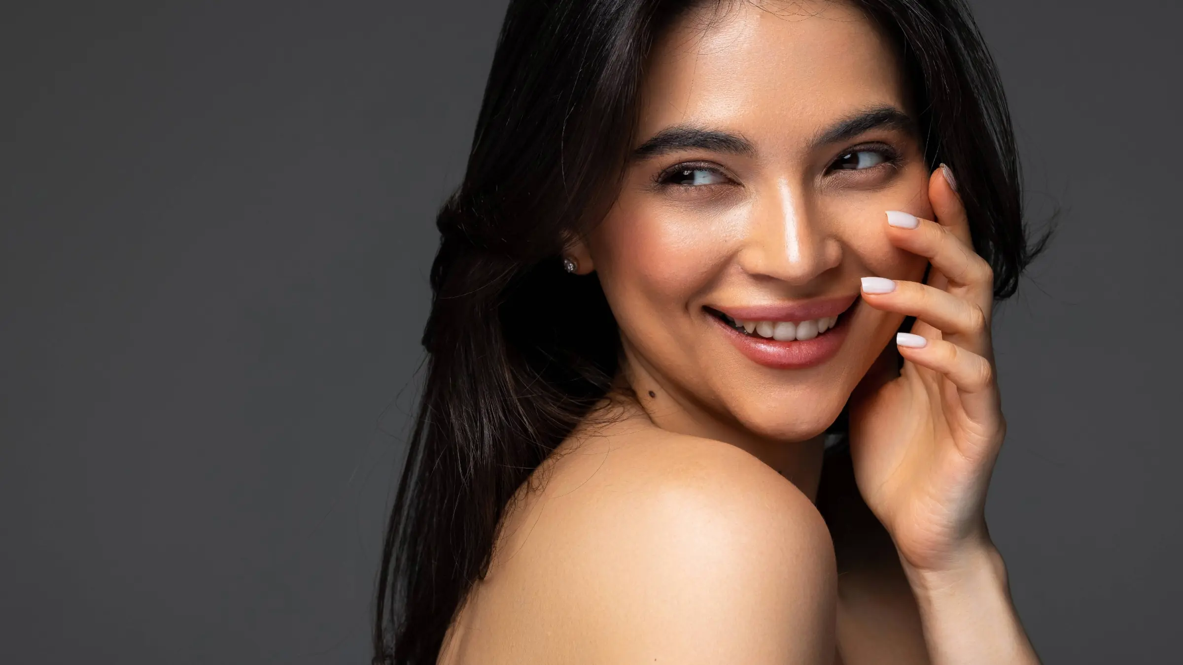 young woman with beautiful face