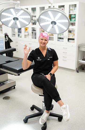 Dr. Bray in Operating Room