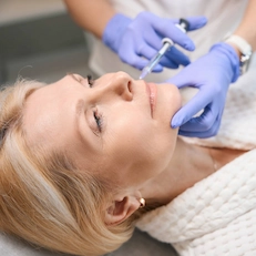 mature woman injectable treatment