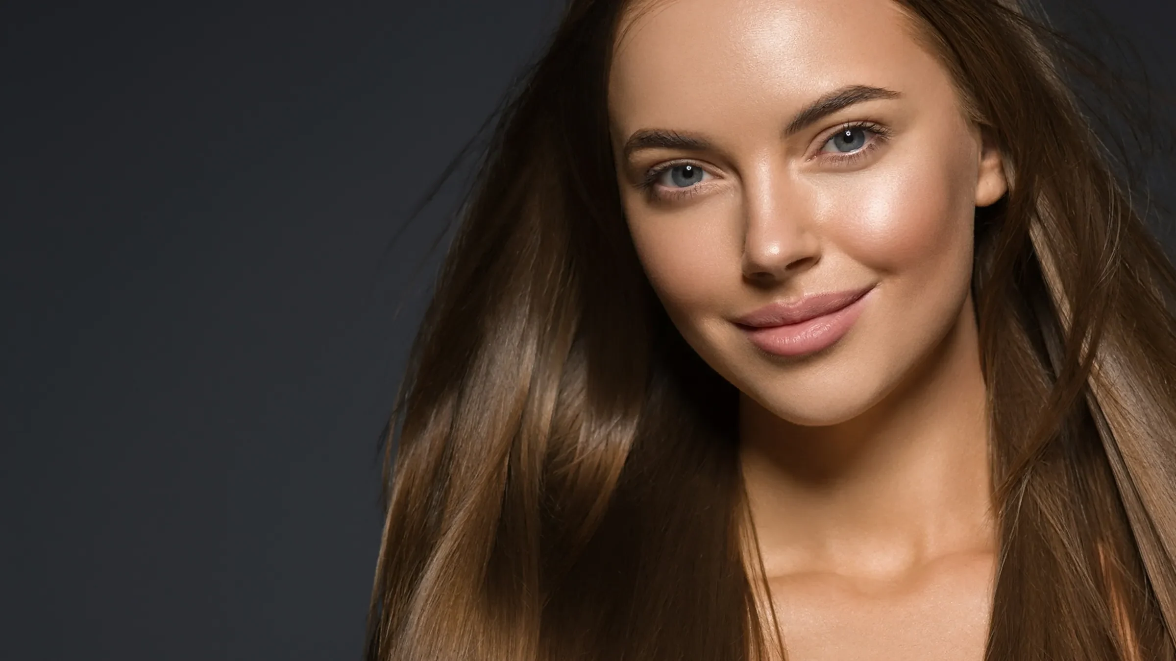 gorgeous woman with smooth skin