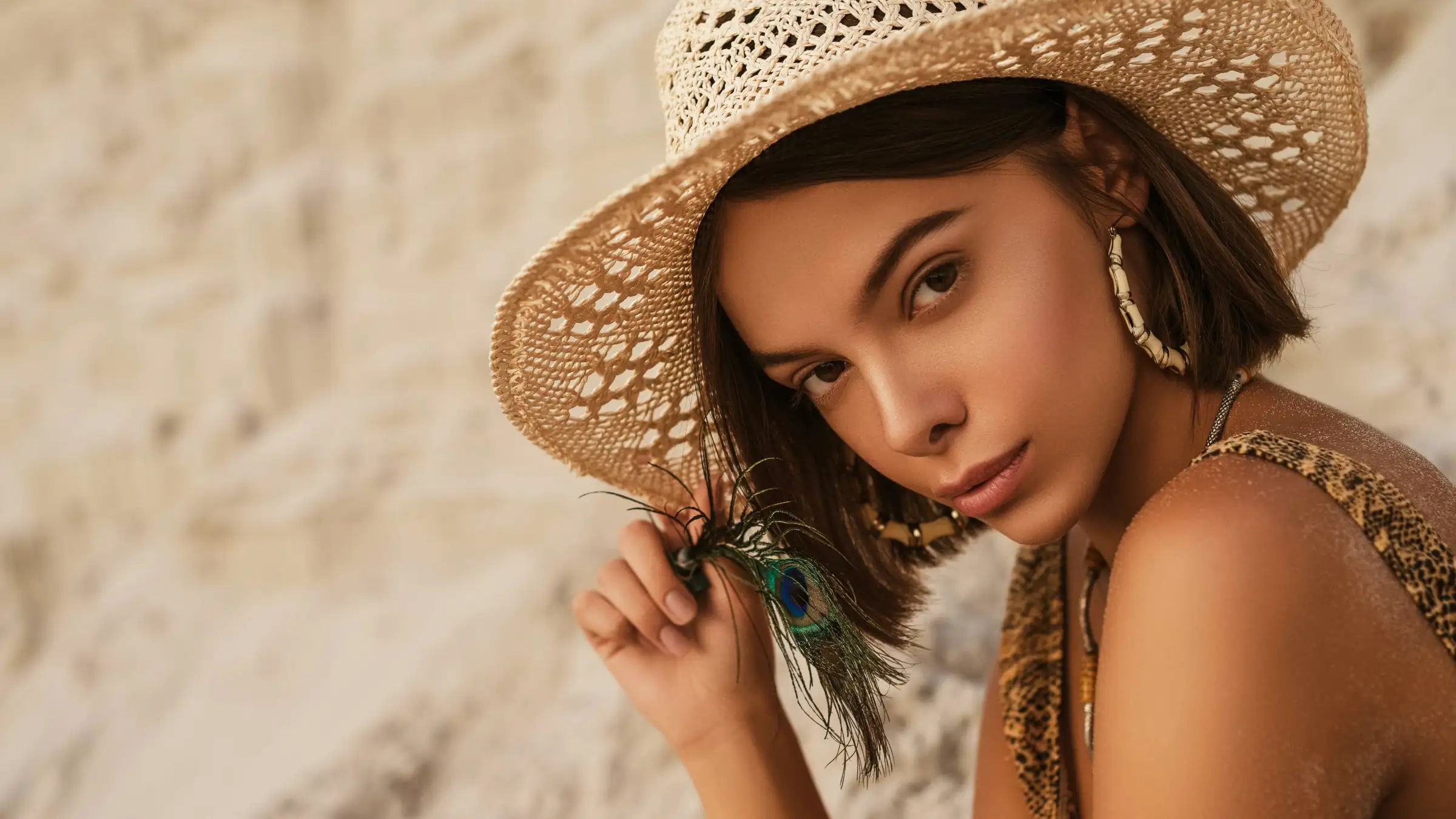 beautiful woman with flawless skin