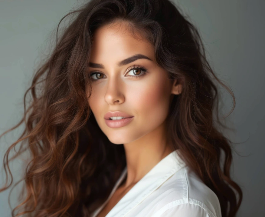 beautiful woman flawless skin