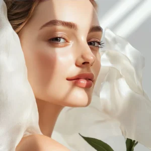 close up shot of a beautiful bride